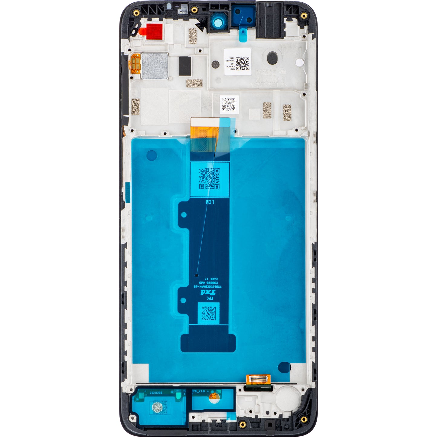 Motorola Moto Moto E32s / E22s Тъчскрийн дисплей с рамка, черен, сервизен пакет 5D68C20795