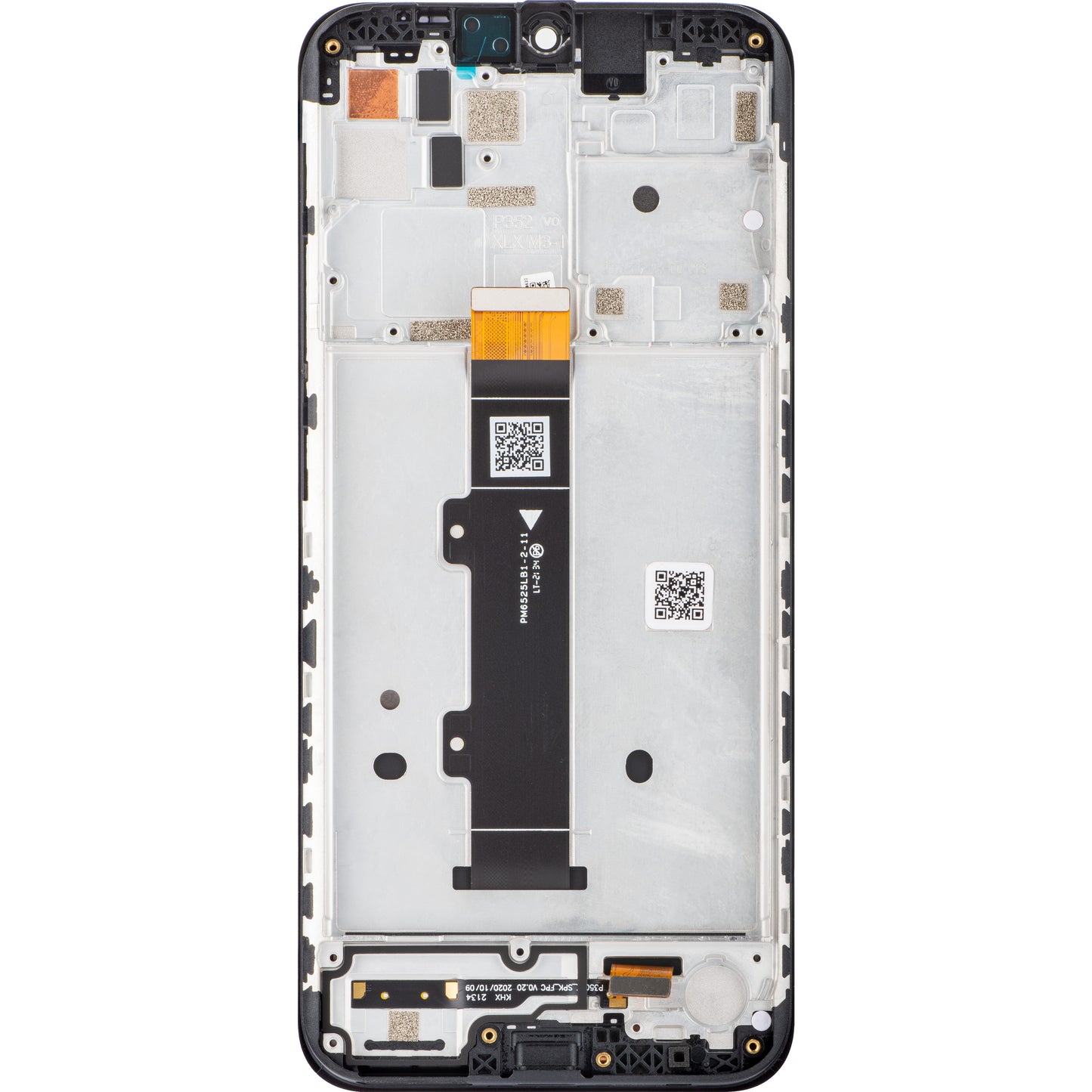 Motorola Moto Moto G20 Тъчскрийн дисплей, с рамка, черен, сервизен пакет 5D68C18521