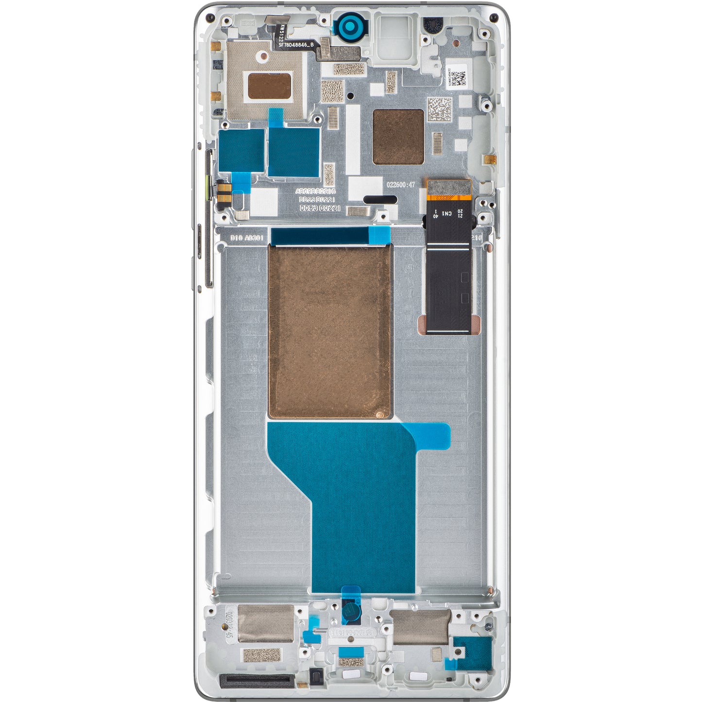 Motorola Edge 30 Ultra Touchscreen Display с рамка, Starlight White, сервизен пакет 5D68C21453