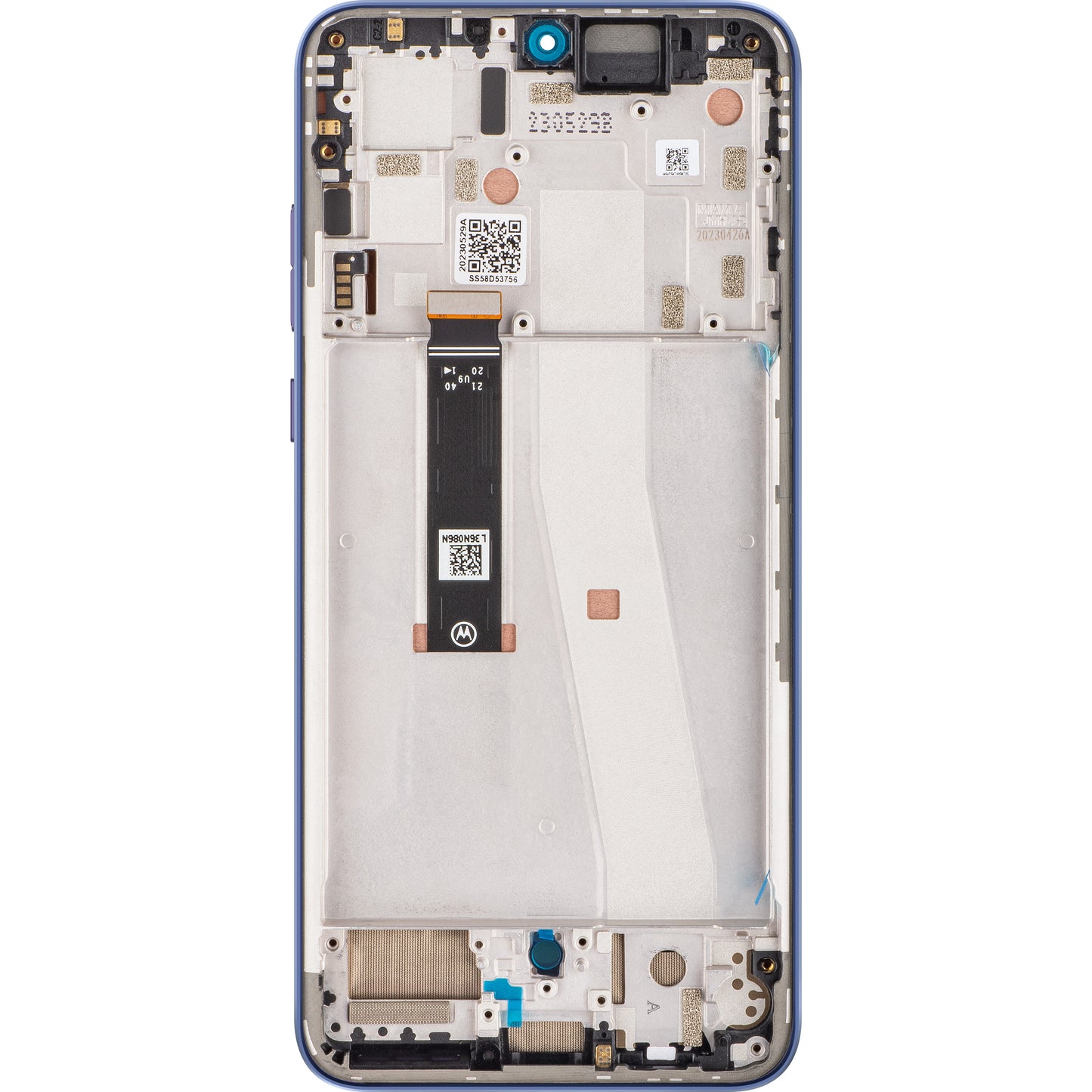 Тъчскрийн дисплей Motorola Edge 30 Neo, с рамка, лилав (Very Peri), сервизен пакет 5D68C21405