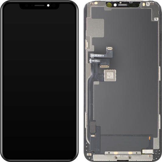 Дисплей с тъчскрийн MP съвместим с Apple iPhone 11 Pro Max, с рамка, версия OLED FHD IC Movable, черен