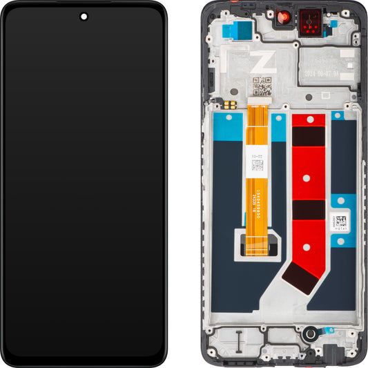 Oppo A79 Сензорен дисплей, с рамка, черен, сервизен пакет 621029000103