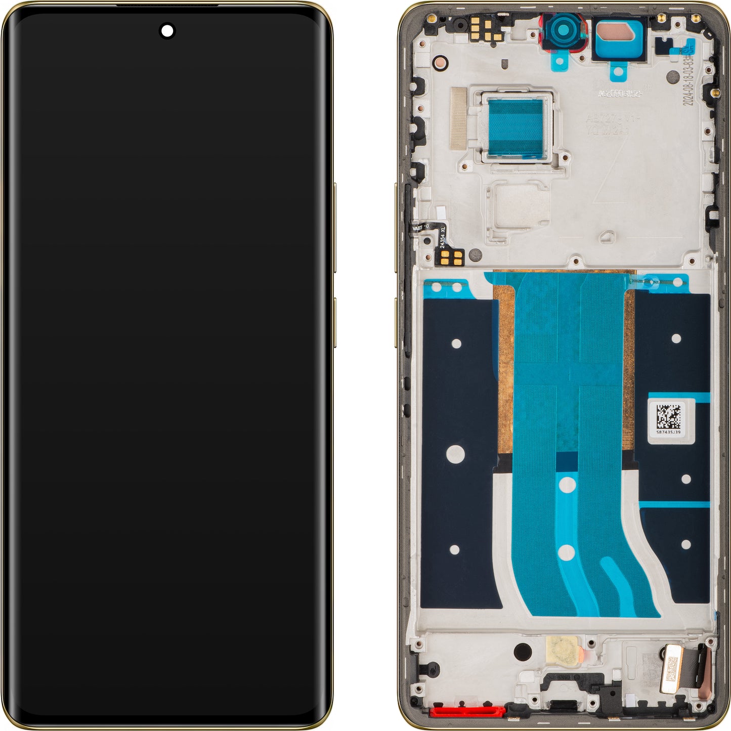 Сензорен дисплей Realme 12 Pro, с рамка, златист (Navigator Beige), сервизен пакет 621029000163