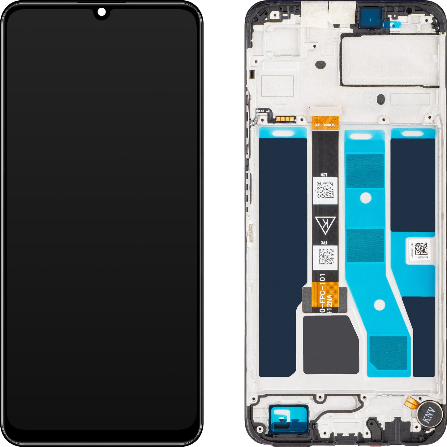 Realme C53 Display with Touchscreen, with Frame, Black (Mighty Black), Swap 621029000039