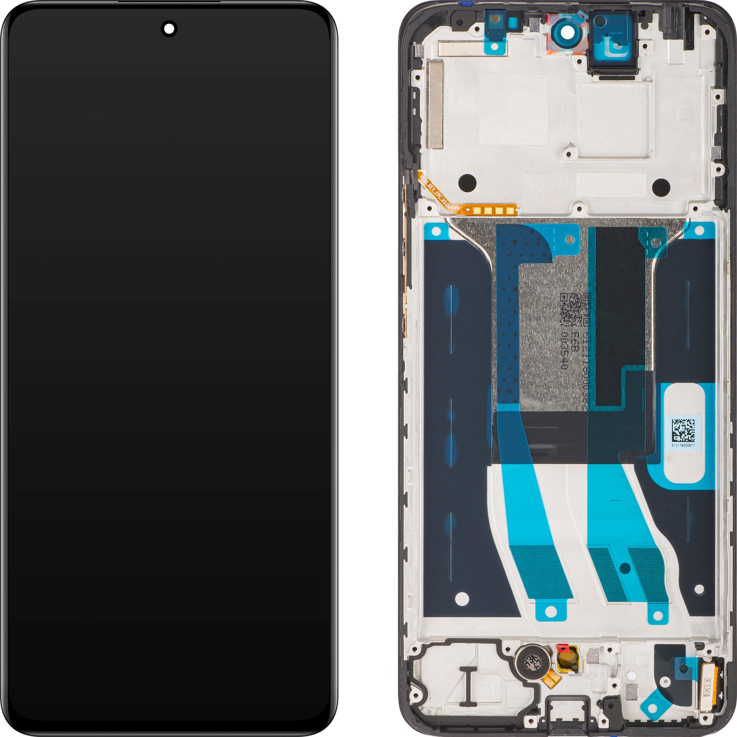 Сензорен дисплей Realme 13 4G / 12 4G, в рамка, черен, сервизен пакет 621029000225