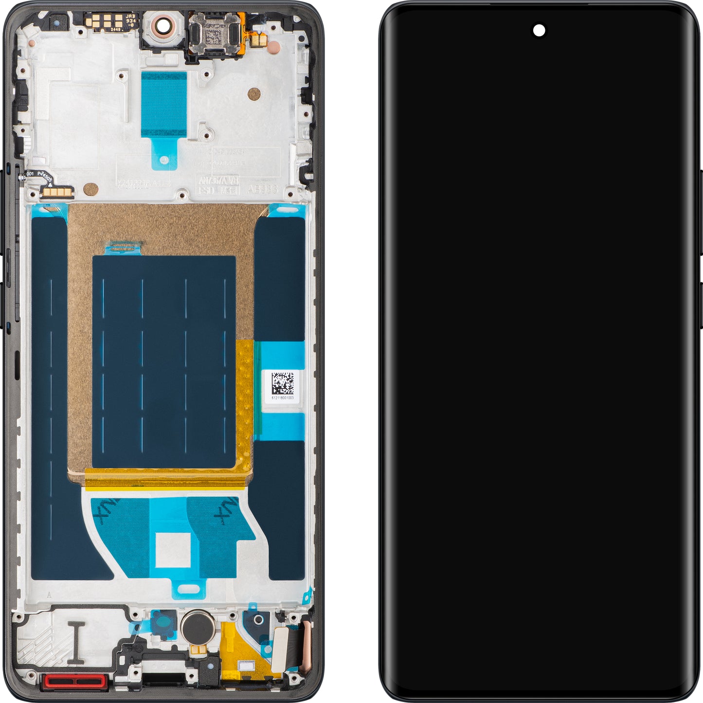 Дисплей с тъчскрийн Realme 14 Pro, с рамка, Сив (Suede Grey), Service Pack 621029000421