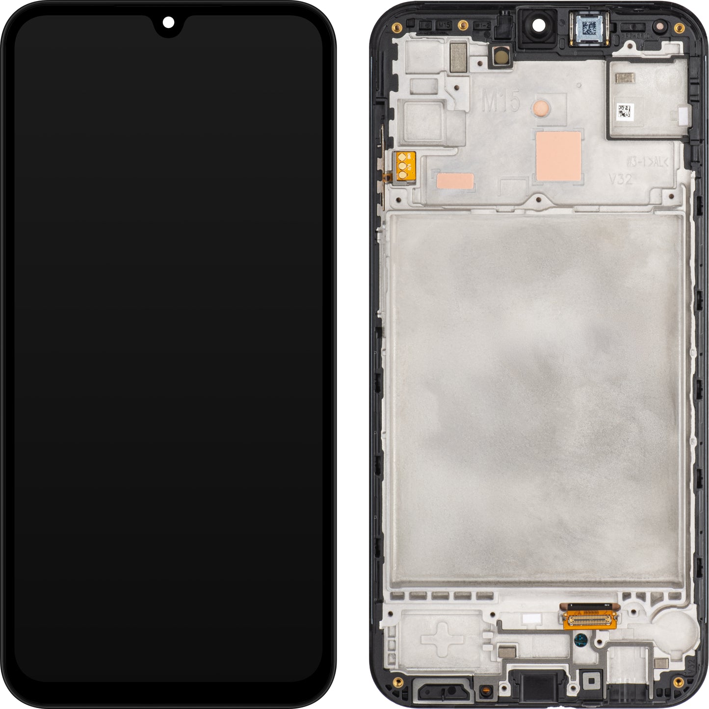 Дисплей с тъчскрийн Samsung Galaxy M15, с рамка, черен (сив), ресигниран GH82-34683A