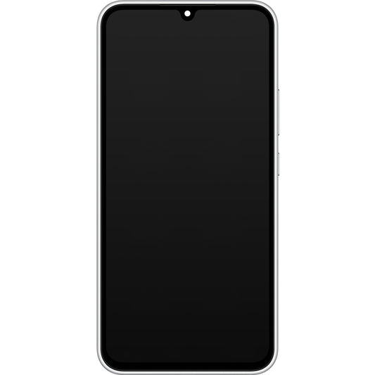 Сензорен дисплей Samsung Galaxy A34 A346, с рамка, сребърен, сервизен пакет GH82-31200B