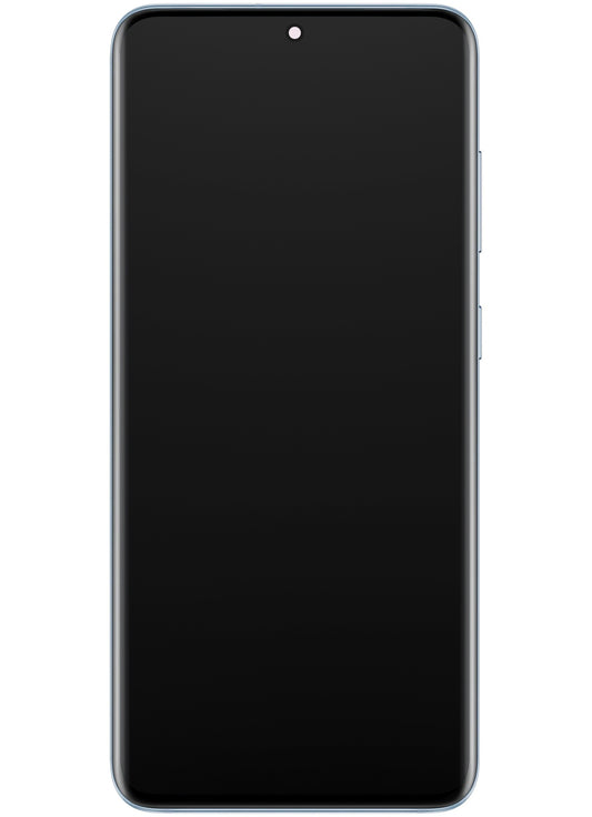 Сензорен дисплей Samsung Galaxy Galaxy S20 5G G981 / S20 G980, с рамка, син, сервизен пакет GH82-31432D