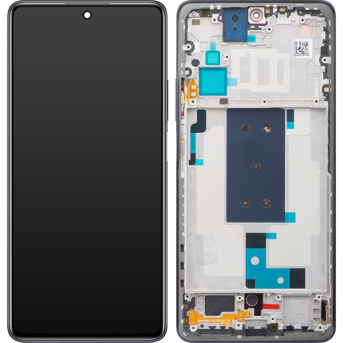 Дисплей с тъчскрийн Xiaomi 11T Pro, с рамка, сив, Swap 5600030K3S00