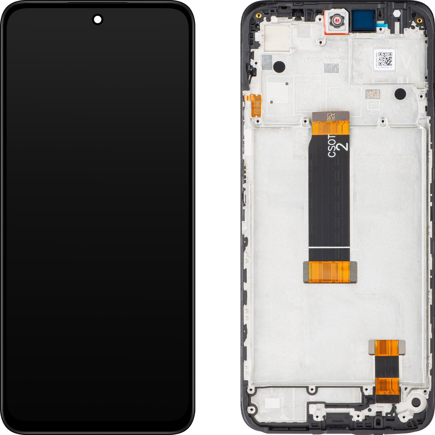 Xiaomi Redmi Redmi 12 Тъчскрийн дисплей с рамка, черен, сервизен пакет 560002M19A00
