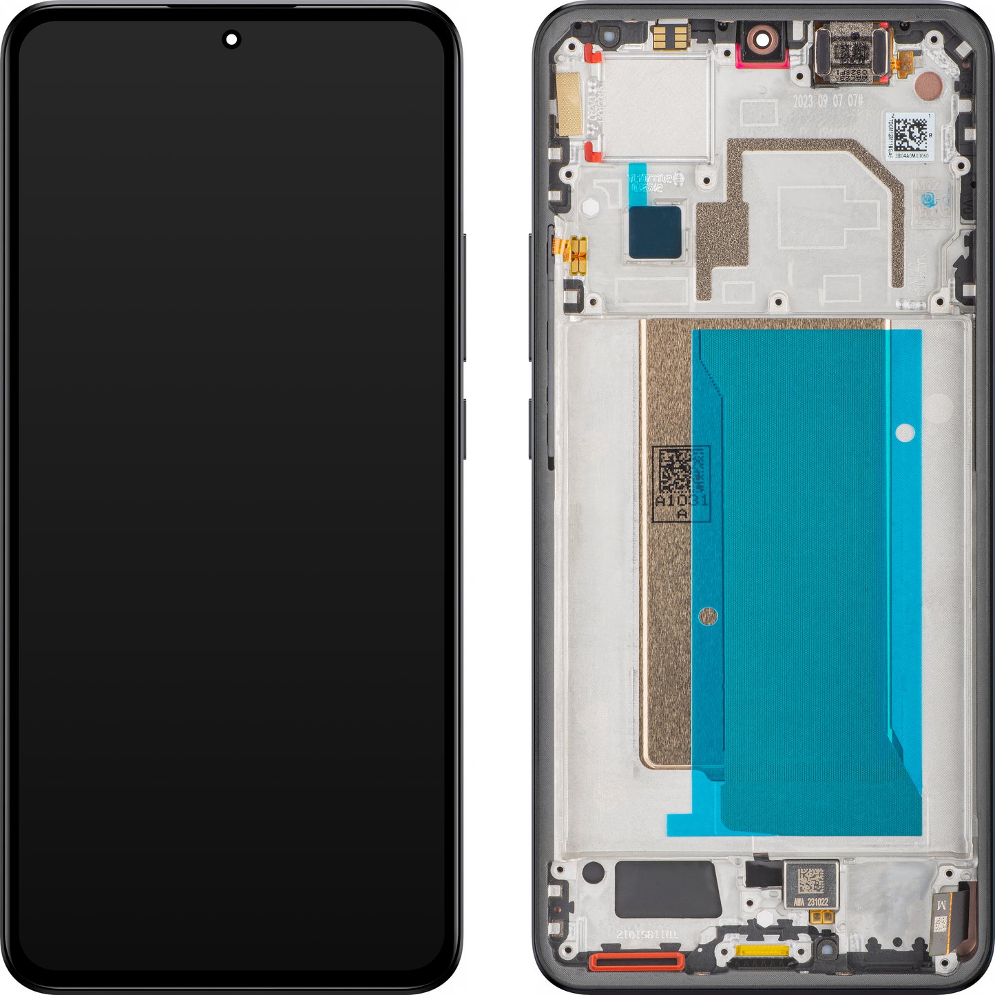 Дисплей с тъчскрийн Xiaomi 13T Pro, с рамка, черен, Service Pack 5600290M1200