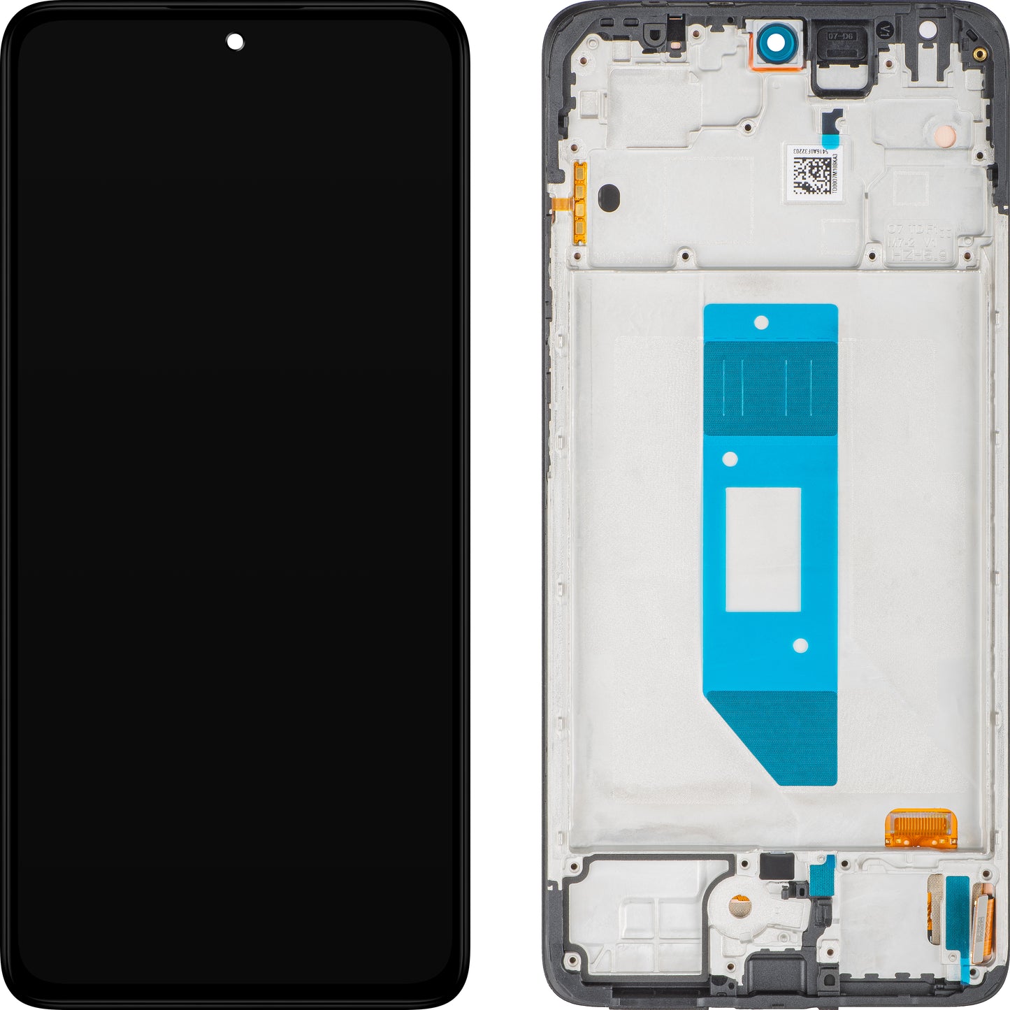 Дисплей с тъчскрийн Xiaomi Redmi Note 14 4G, с рамка, черен, глобална версия, Service Pack 560001000O700