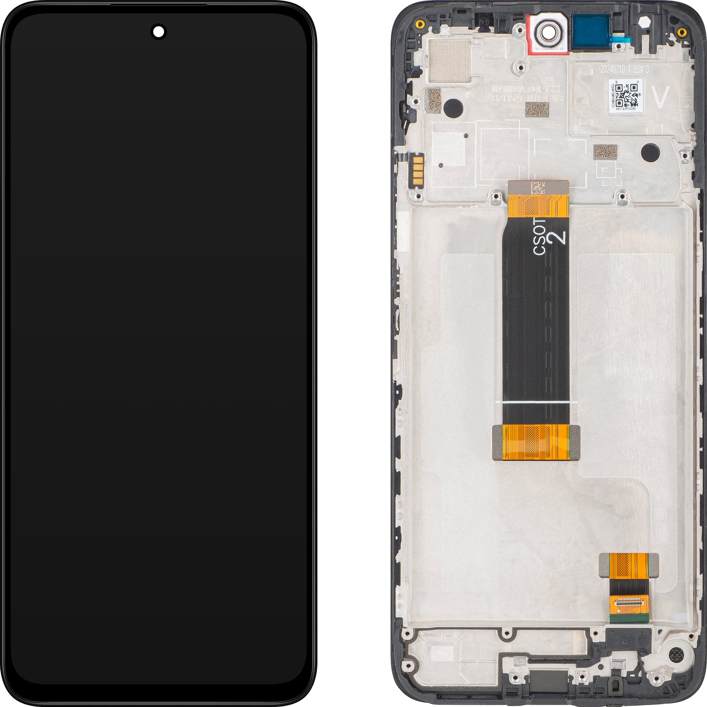 Дисплей с тъчскрийн Xiaomi Redmi 12 5G, с рамка, черен, Service Pack 5600180M1900