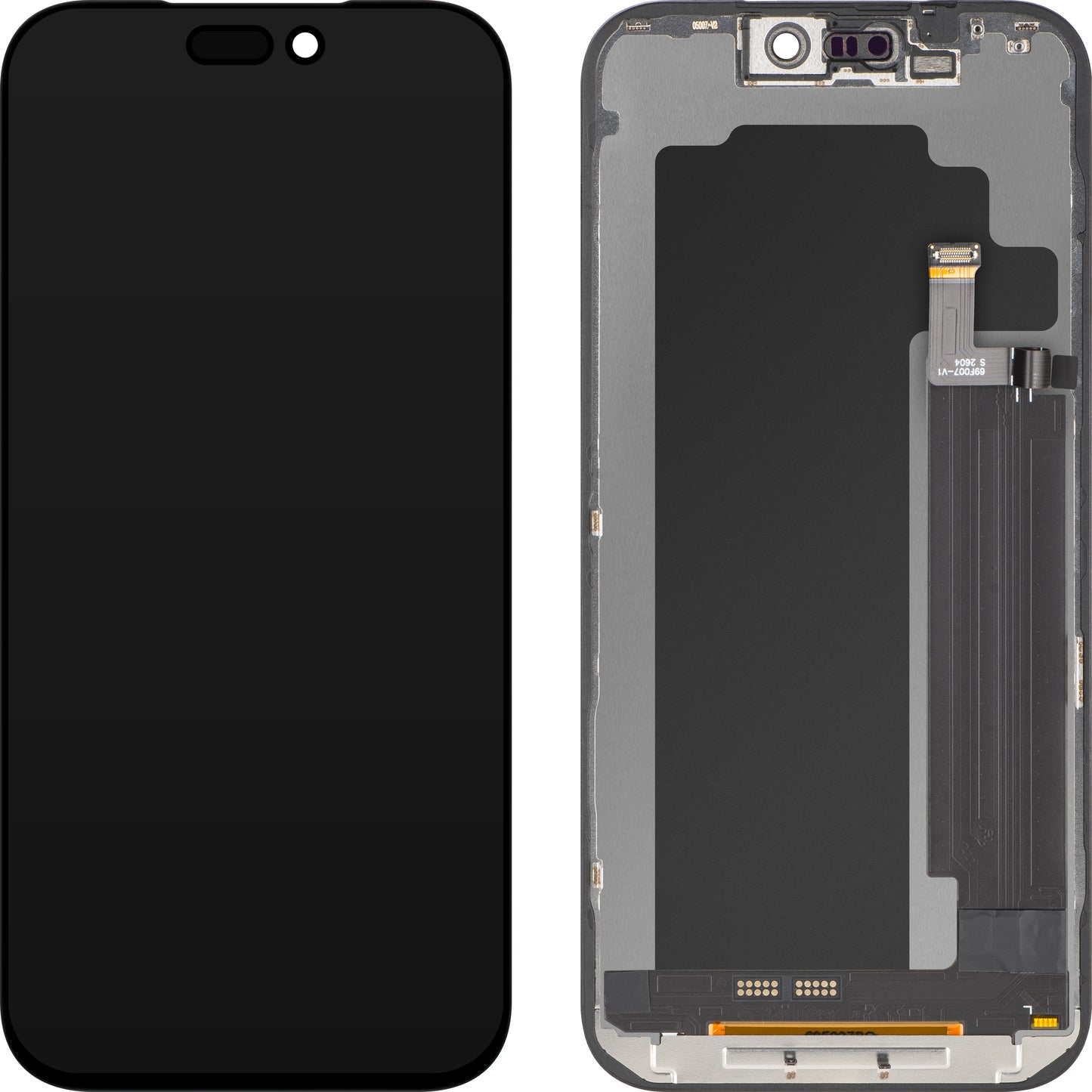 Дисплей със сензорен екран ZY за Apple iPhone 17 Pro Max, с рамка, LCD версия In-Cell IC Movable, черен
