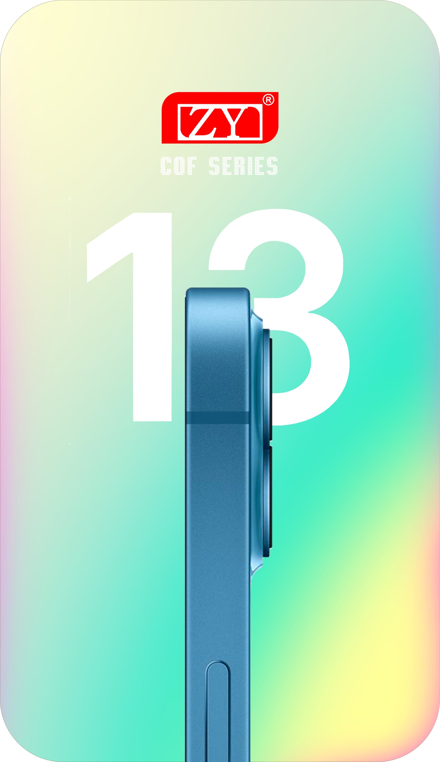 ZY Сензорен дисплей за Apple iPhone 13, с рамка, подвижен, LCD вътрешноклетъчен, черен