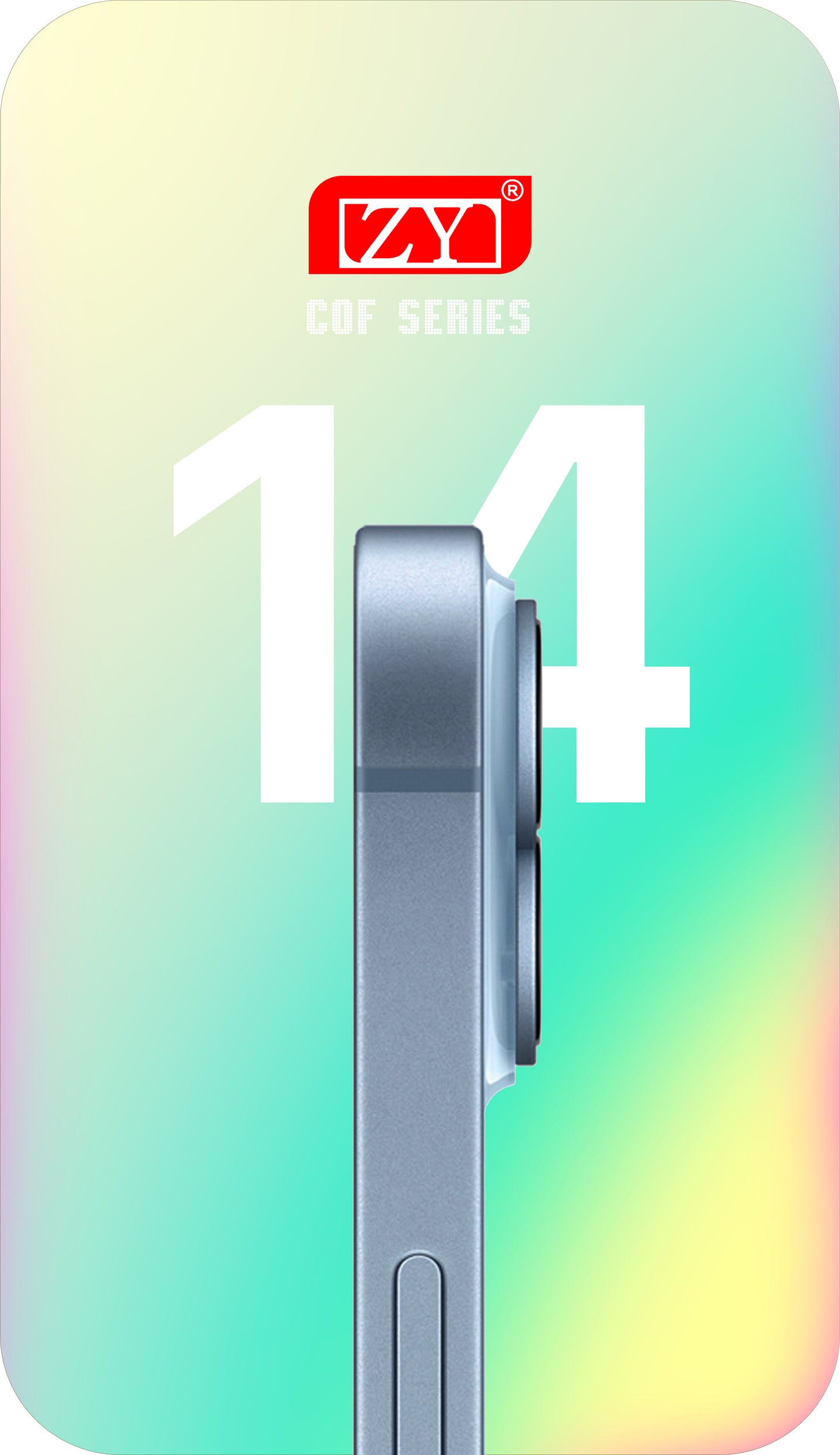 ZY Сензорен дисплей за Apple iPhone 14, с рамка, подвижен, LCD вътрешноклетъчен, черен