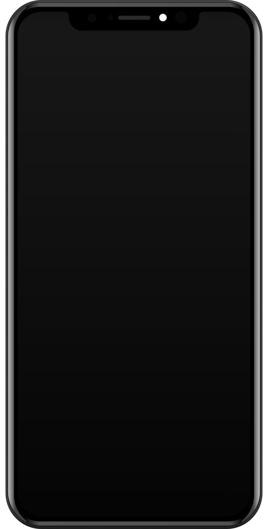 JK Тъчскрийн дисплей за Apple iPhone XR, с рамка, версия с вграден LCD дисплей, черен