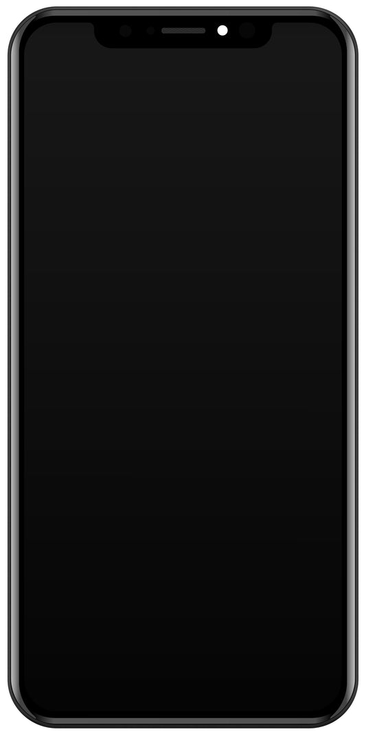 JK Сензорен дисплей за Apple iPhone X, с рамка, версия In-Cell LCD, черен