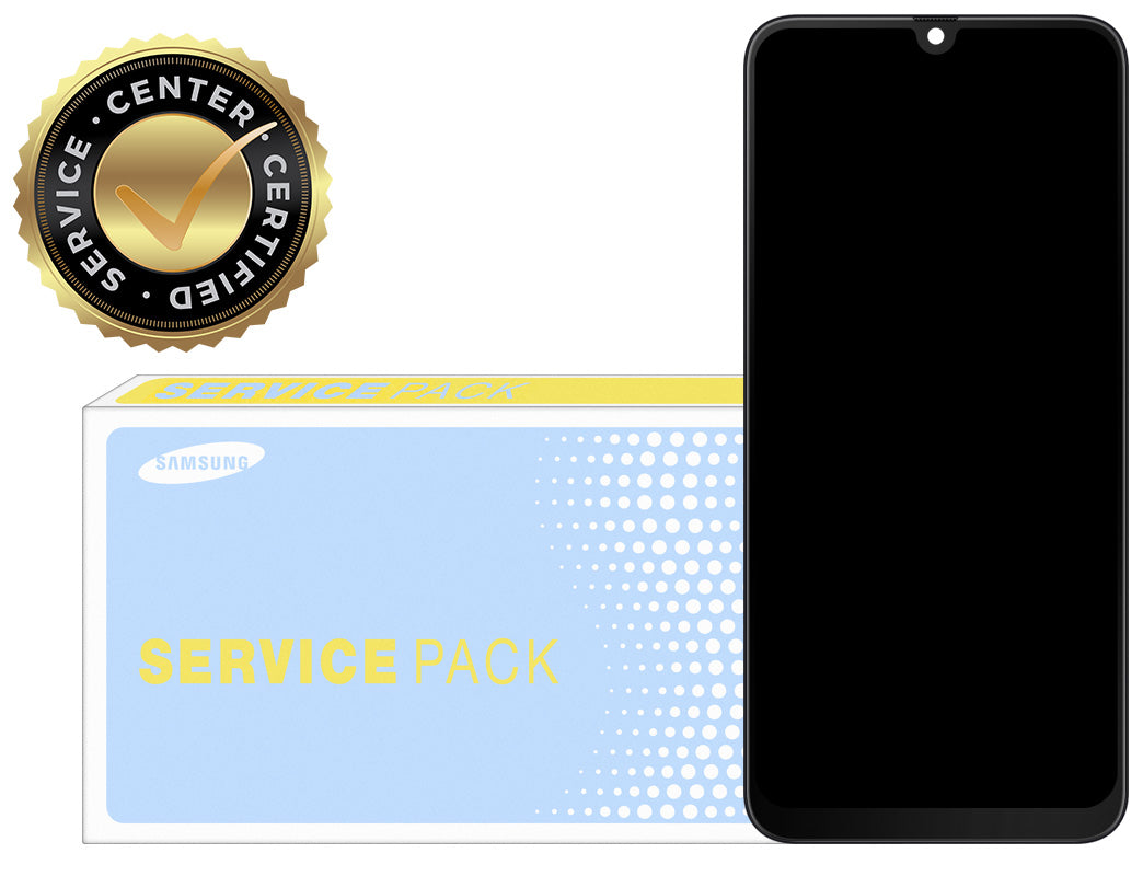 Touchscreen Display Samsung Galaxy A50 A505, with Frame, Black, Service Pack GH82-19204A