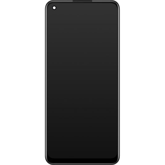 Дисплей със сензорен екран Oppo Find X5 Lite / Reno7 5G, с рамка, черен, сервизен пакет 4130040