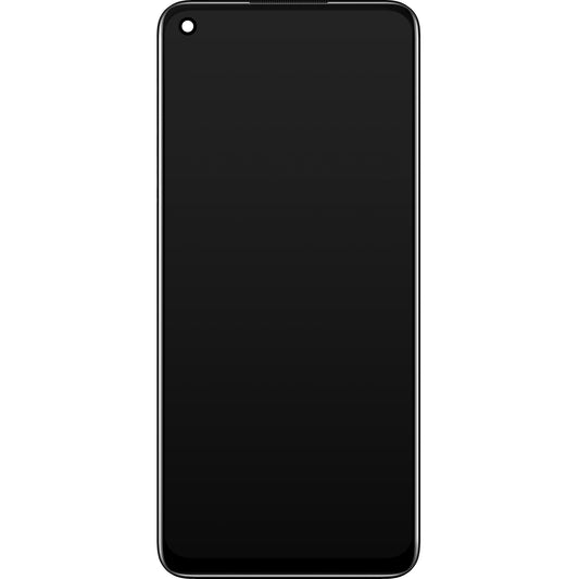 Дисплей със сензорен екран Oppo A74 5G / A54 5G, с рамка, черен, сервизен пакет 4906219