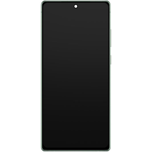 Сензорен дисплей Samsung Galaxy Note 20 5G N981 / Note 20 N980, с рамка, зелен, сервизен пакет GH82-23495C