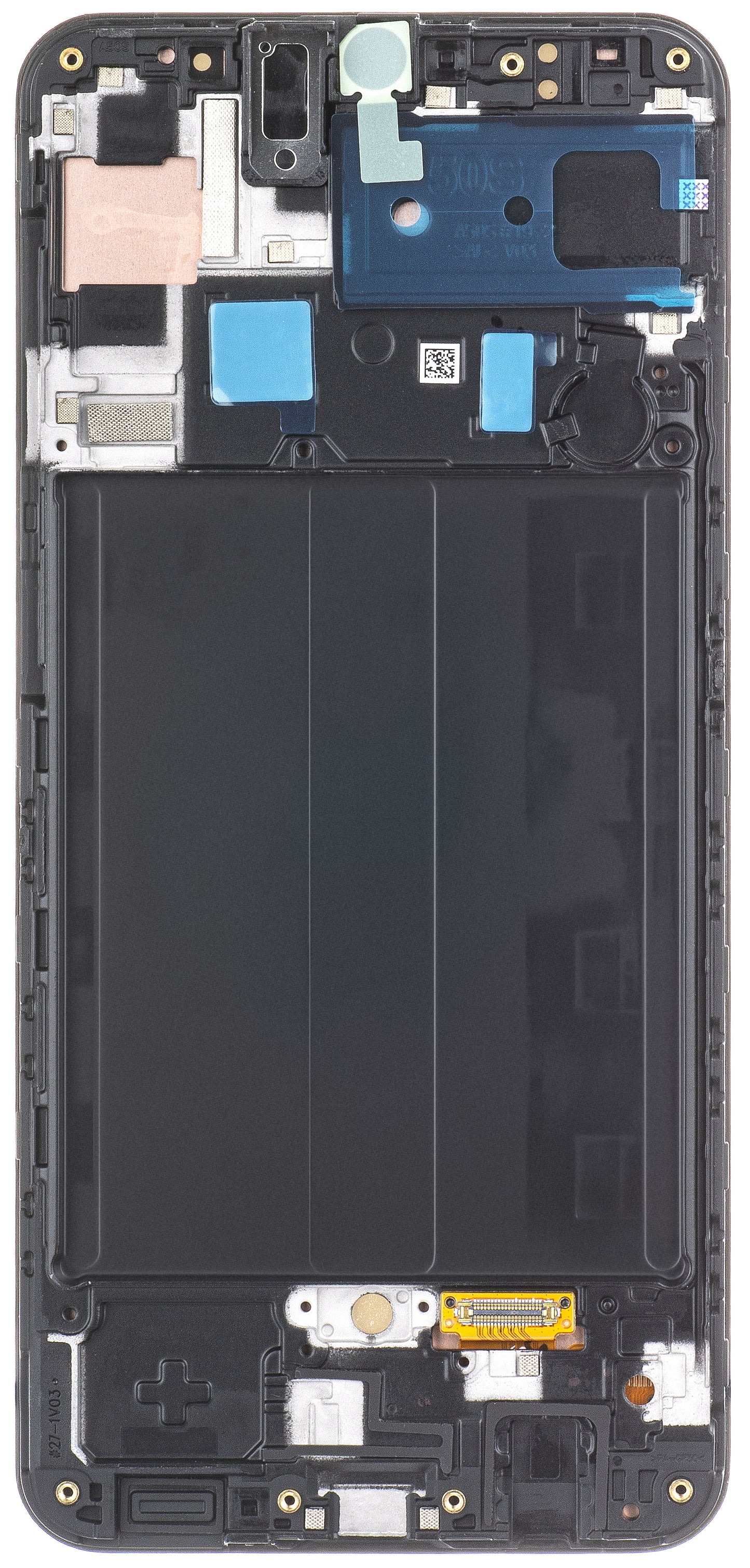 Samsung Galaxy Galaxy A50s A507 Тъчскрийн дисплей, с рамка, черен, сервизен пакет GH82-2111193A
