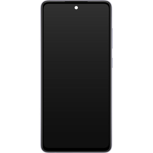 Сензорен дисплей Samsung Galaxy A52s 5G A528, с рамка, лилав, сервизен пакет GH82-26861C