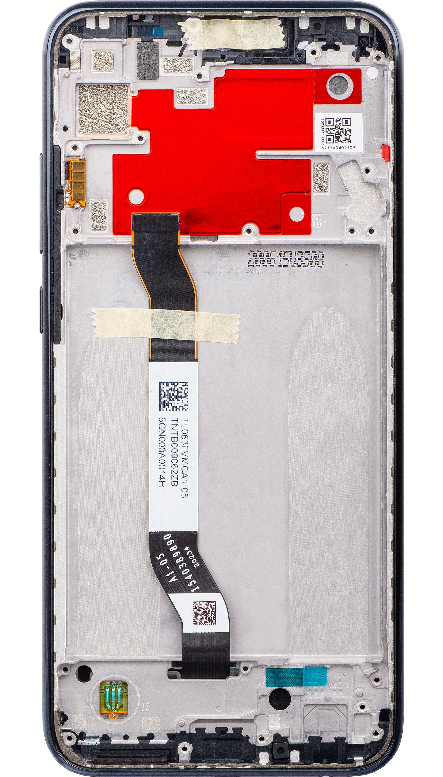 Дисплей с тъчскрийн Xiaomi Redmi Note 8T, с рамка, черен, Service Pack 5600040C3X00