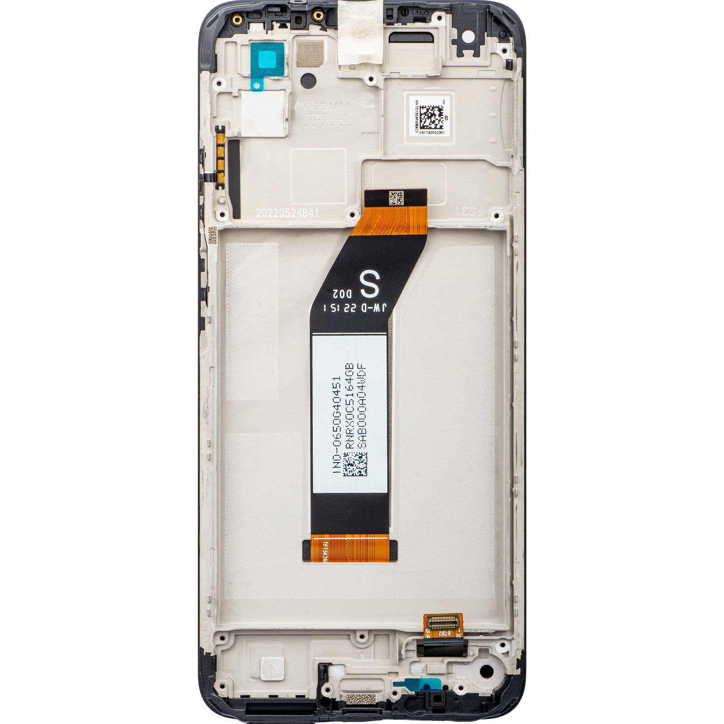 Xiaomi Redmi Redmi 10 2022 сензорен дисплей, с рамка, сив (въглеродно сив), сервизен пакет 560001K19S00