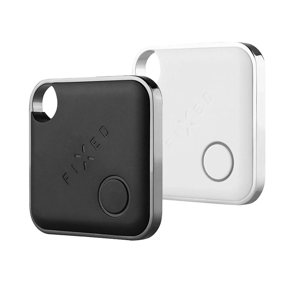 Fixed SmartTag Duo за iOS, Комплект 2 Броя, Бял / Черен