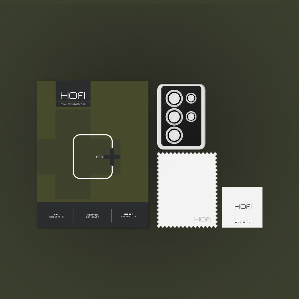 Протектор за задна камера HOFI CamRing PRO+ за Samsung Galaxy S25 Ultra S938, закалено стъкло, черен