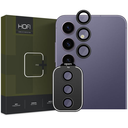 Защитно фолио за гърба на камерата HOFI CamRing PRO+ за Samsung Galaxy S24+ S926, със стъклена защита, Black