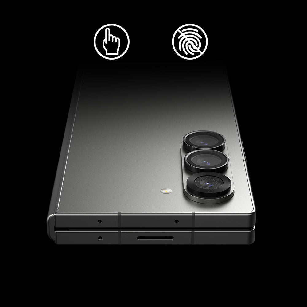 Защитно фолио за задна камера Ringke за Samsung Galaxy Z Fold6 F956, закалено стъкло, комплект от 2 броя, черно