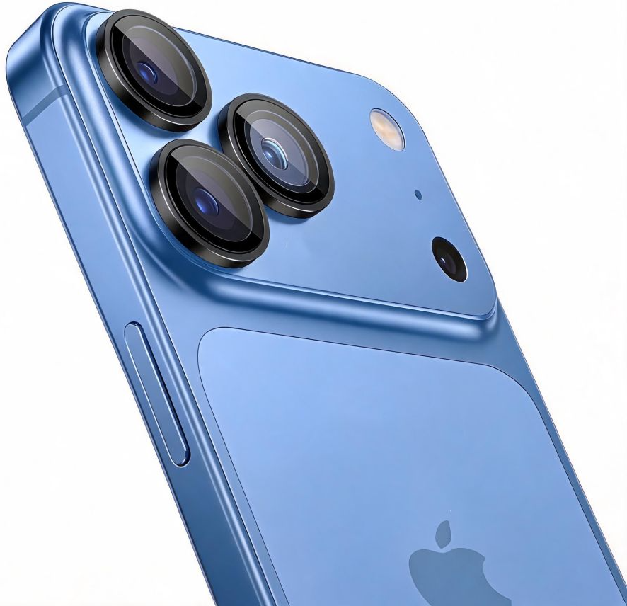 Протектор за задна камера Tech-Protect CamRing Fit+ за Apple iPhone 18 Pro / 18 Pro Max, закалено стъкло, черен