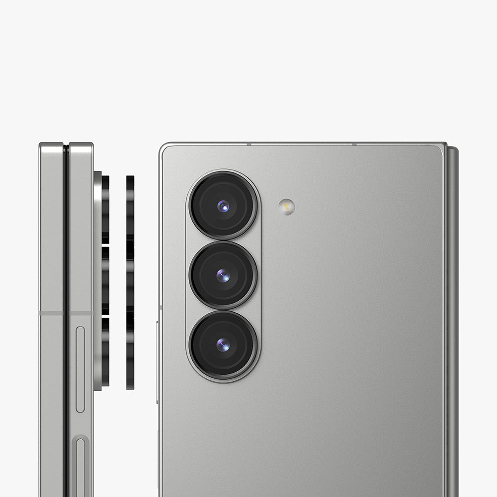 Защитно фолио за задна камера Ringke за Samsung Galaxy Z Fold6 F956, закалено стъкло, комплект от 2 броя, черно