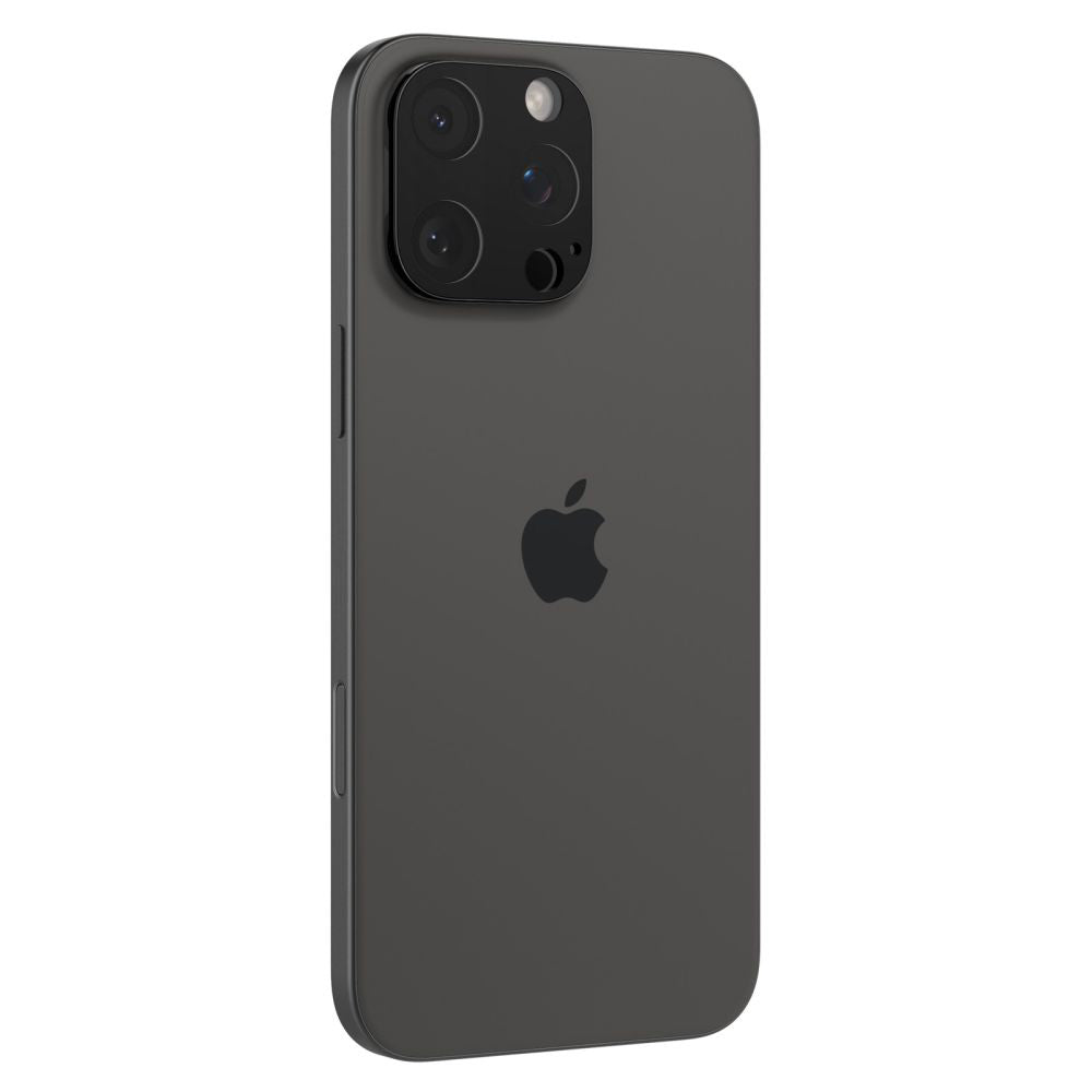 Spigen Optik Защитно фолио за задна камера за Apple iPhone 15 Pro Max / 15 Pro, със стъклена защита, пълно залепване, комплект 2 броя, черно AGL05273