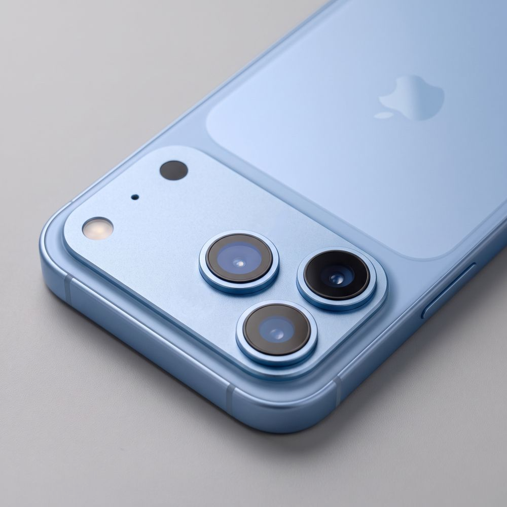 Протектор за задната камера Tech-Protect CamFull Fit+ за Apple iPhone 18 Pro Max, закалено стъкло, светлосиньо