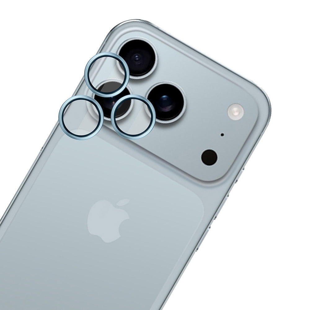Фолио за защита на задната камера 3MK Hardy Protection Pro за Apple iPhone 17 Pro Max / 17 Pro, Закалено стъкло, Синьо