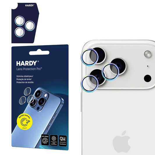 Фолио за защита на задната камера 3MK Hardy Protection Pro за Apple iPhone 17 Pro Max / 17 Pro, Закалено стъкло, Многоцветно