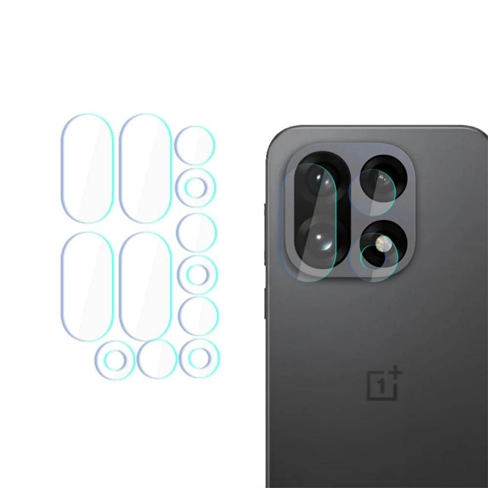Фолио за защита на задната камера 3MK Protection за OnePlus 15, Закалено стъкло, Комплект 4 броя, Прозрачно