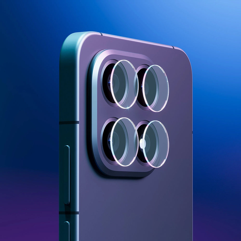 Фолио за защита на задната камера 3MK Protection за Oppo Find X9 Pro, закалено стъкло, комплект от 4 броя, прозрачно
