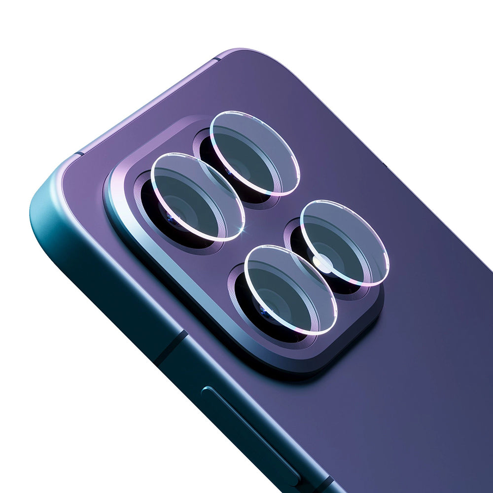 Фолио за защита на задната камера 3MK Protection за Xiaomi Poco F8 Ultra, Закалено стъкло, Комплект от 4 броя, Прозрачно