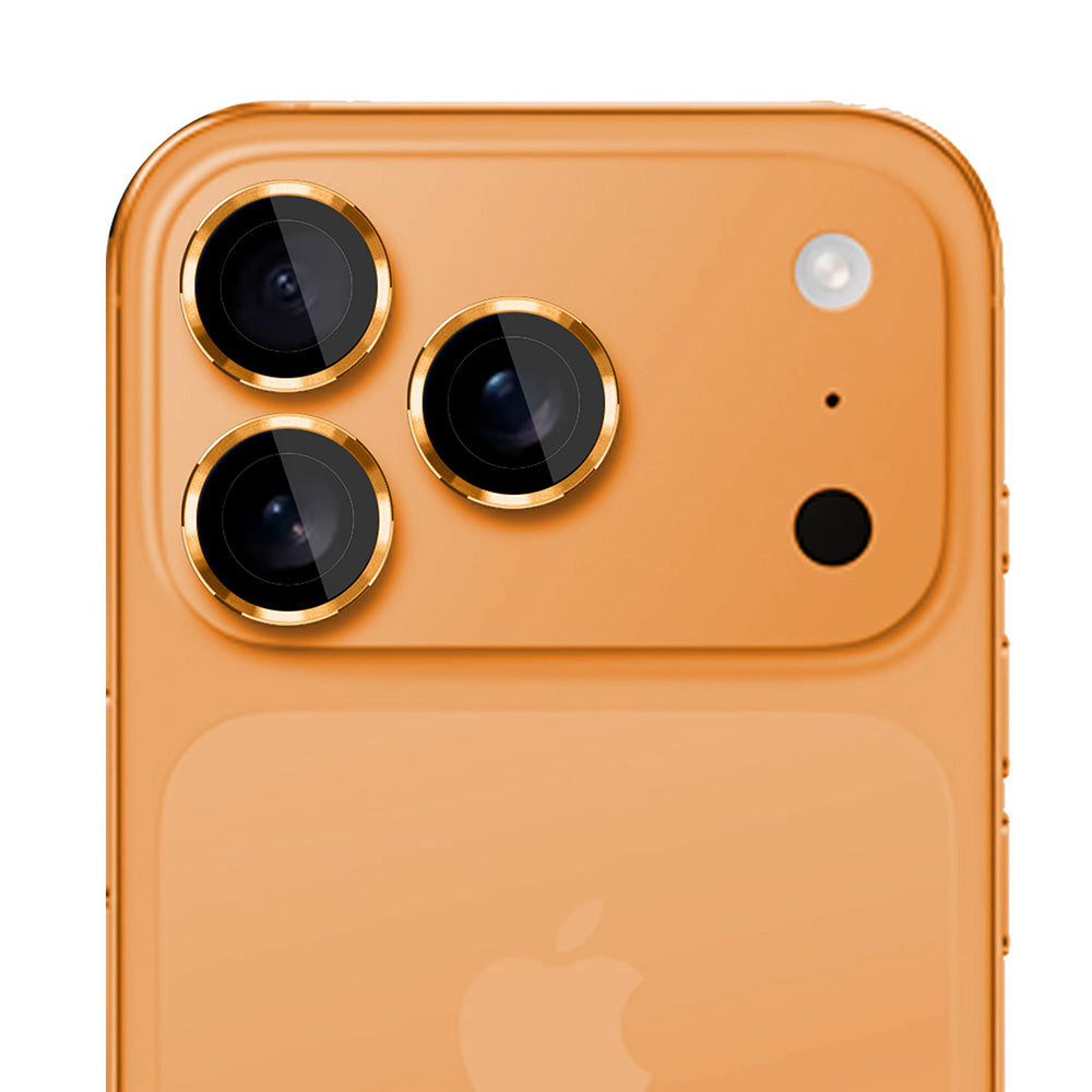 Фолио за защита на задната камера 3MK Protection Pro за Apple iPhone 17 Pro Max / 17 Pro, Закалено стъкло, Оранжево