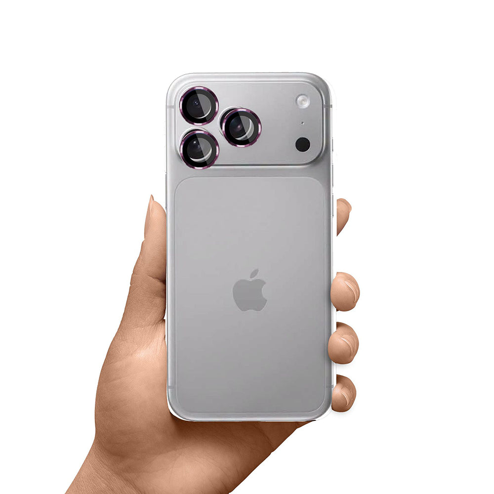 3MK Protection Pro Rear Camera Protective Film for Apple iPhone 18 Pro / 18 Pro Max, Tempered Glass, Burgundy