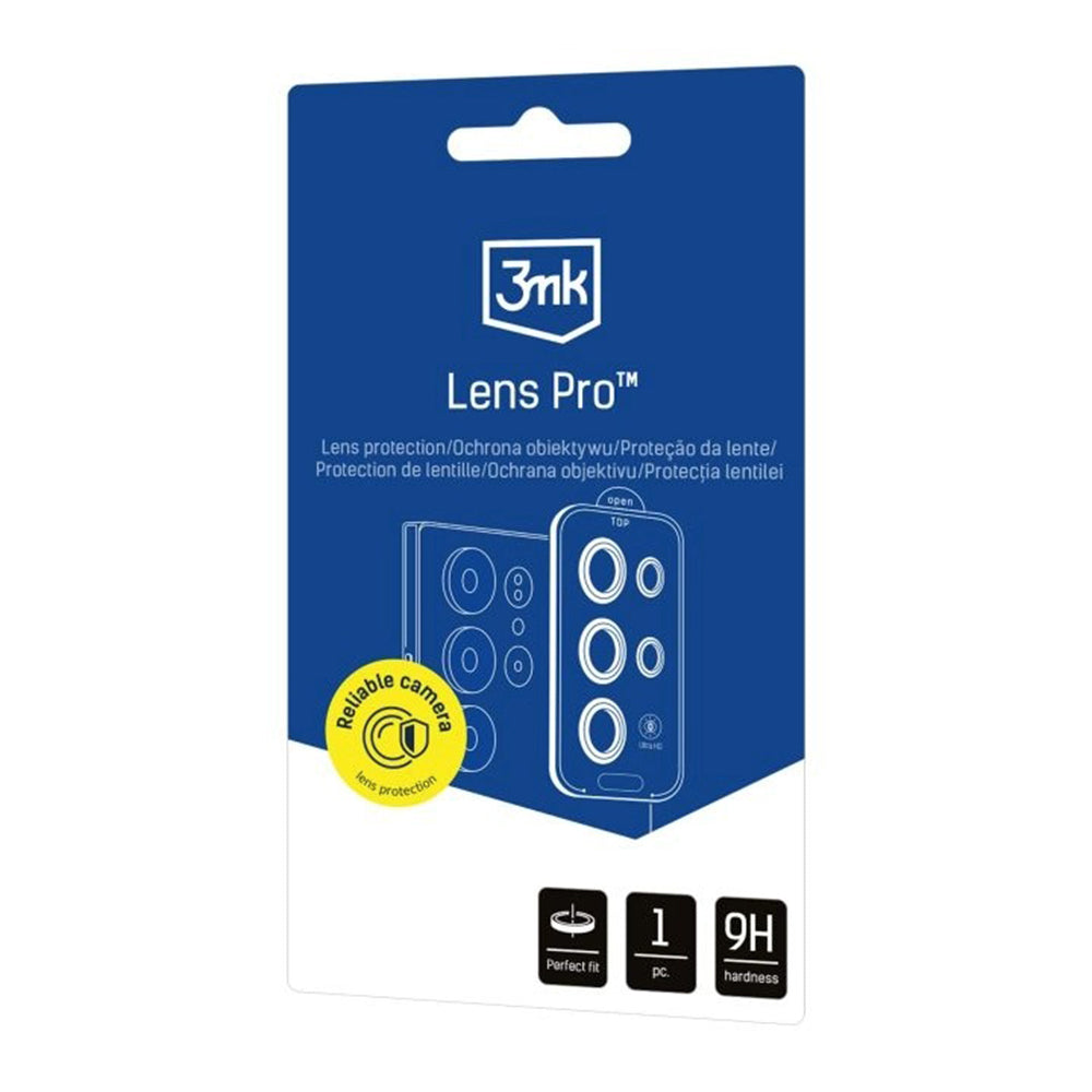 Фолио за защита на задната камера 3MK Protection Pro за Samsung Galaxy S26 S942, Закалено стъкло, Черно