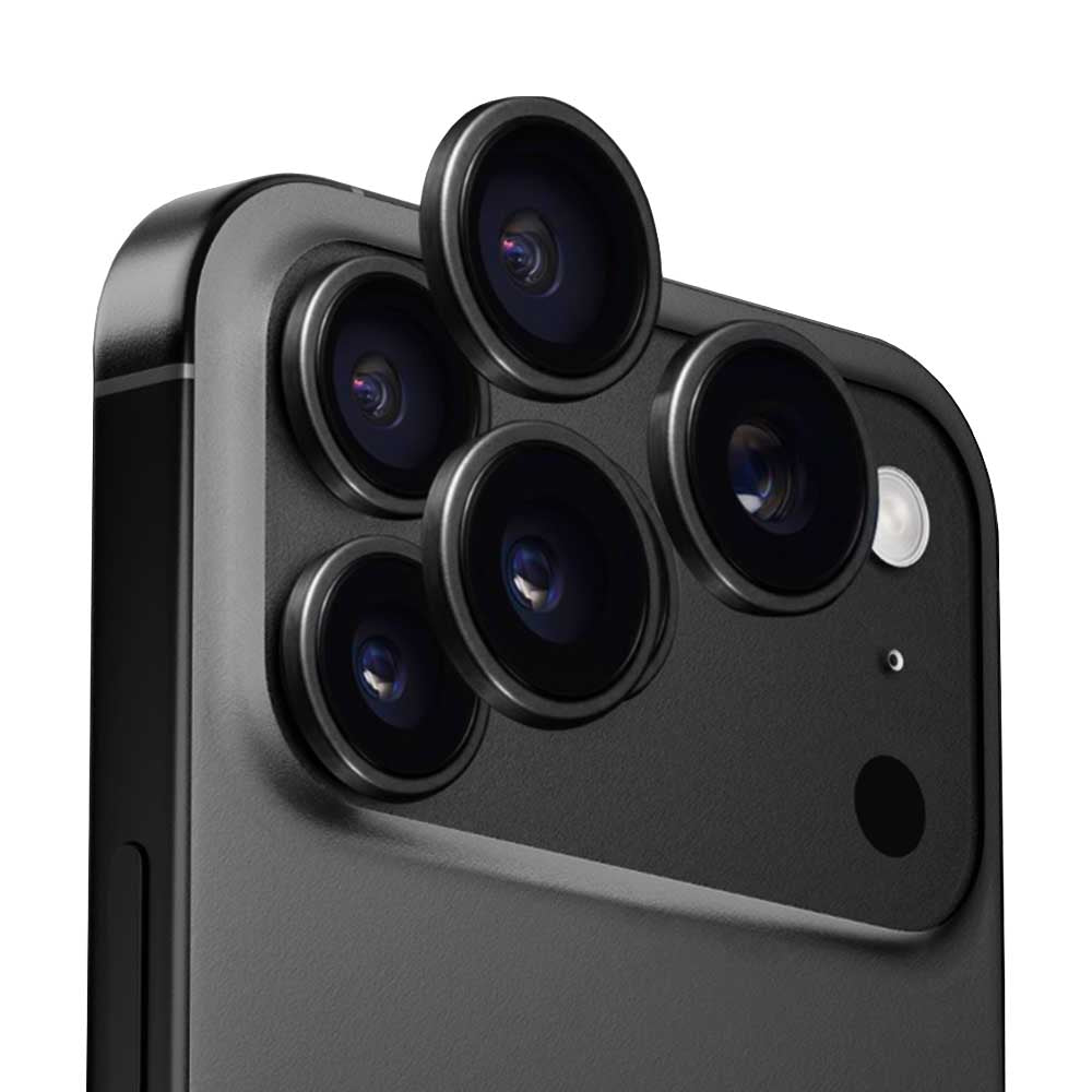 Защитно фолио за задна камера Anank AR за Apple iPhone 17 Pro Max / 17 Pro, закалено стъкло, черно