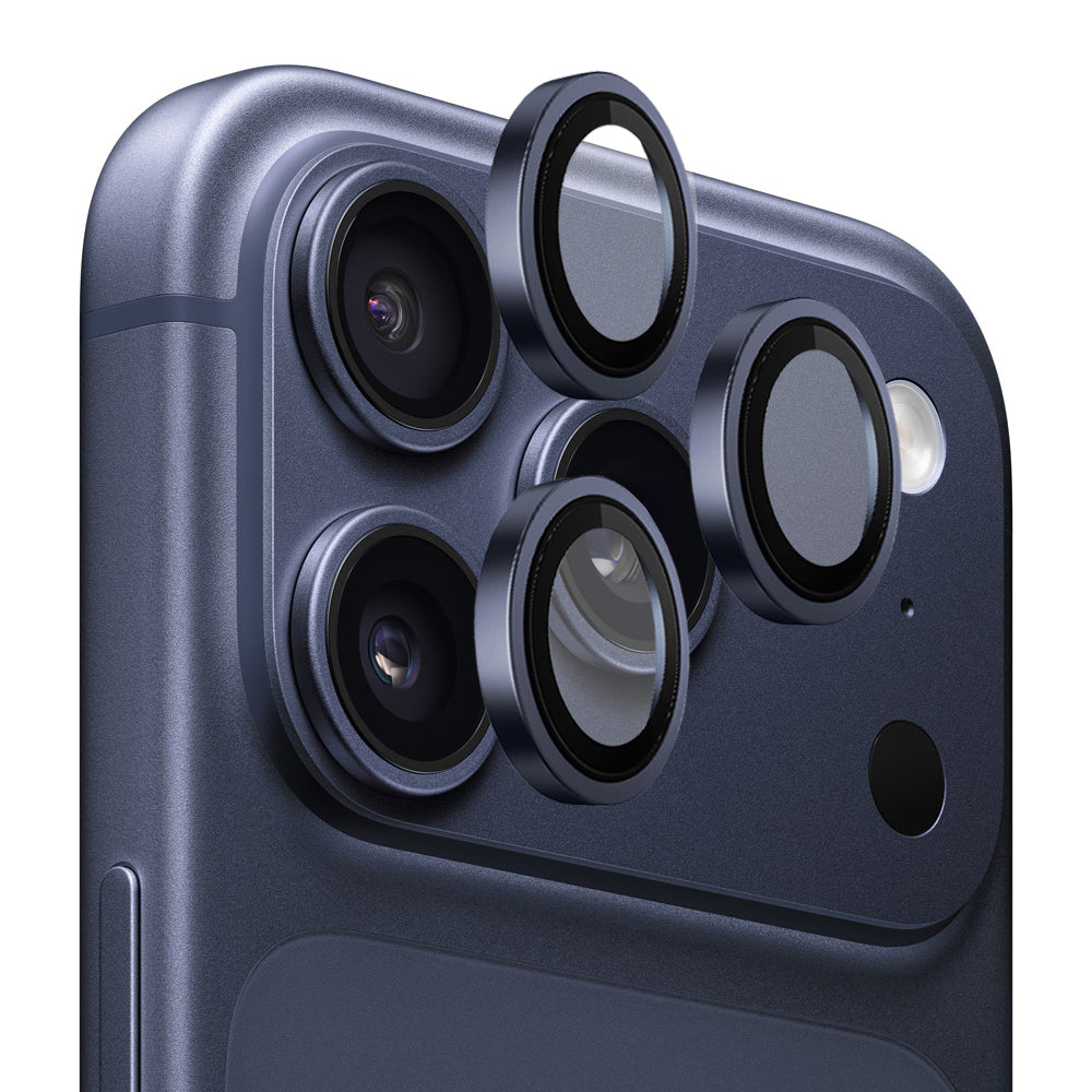 Фолио за защита на задната камера Blueo 99 Anti-Refective HD за Apple iPhone 17 Pro Max / 17 Pro, Закалено стъкло, Тъмносиньо