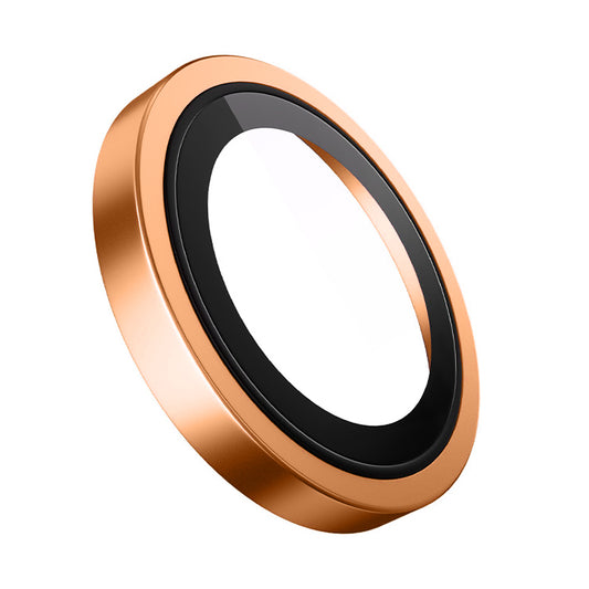 Фолио за защита на задната камера Blueo Metal Frame за Apple iPhone 17 Pro Max / 17 Pro, Закалено стъкло, Оранжево